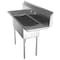 Koolmore 3 Compartment Stainless Steel NSF Commercial Kitchen Sink with Right and Left Drainboards SC101410-12B3 - alternate 5